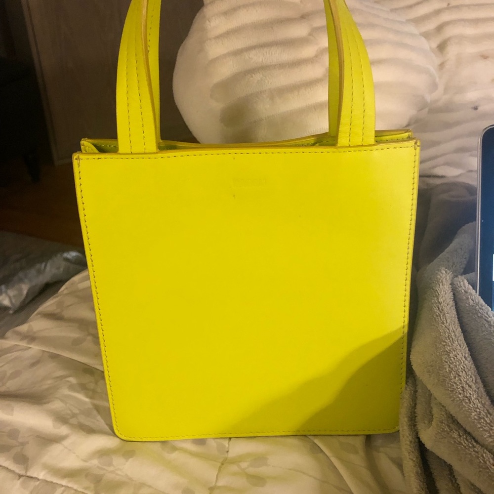 Baggu mini leather bag.  Tag attached- used once